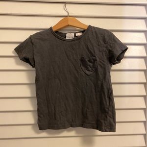 EUC Zara gray pocket tee shirt
